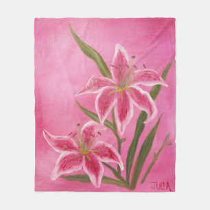 Polaire Couverture rose de lis