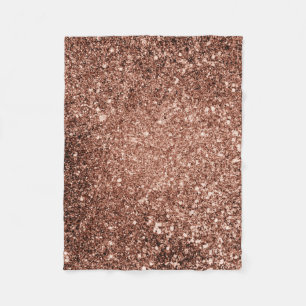 Polaire Couverture rose de parties scintillantes d'or
