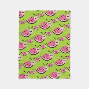 Polaire Couverture rose d'ouatine de bébé de motif de