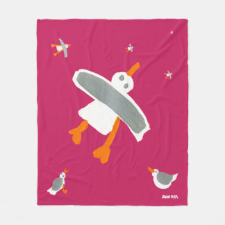 Polaire Couverture rose-foncé d'ouatine de mouette de