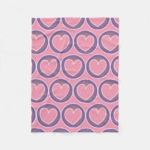 Polaire Couverture rose pourpre mignonne d'ouatine de