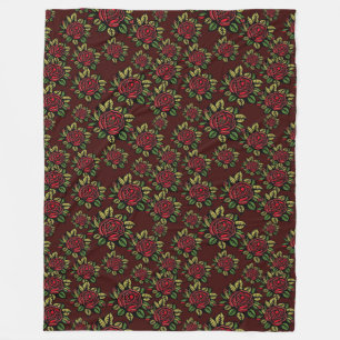 Polaire couverture rouge