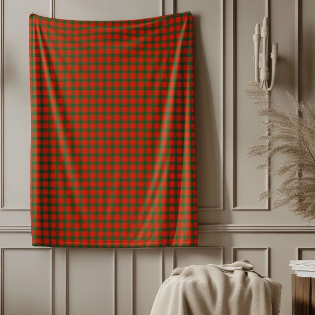 Polaire Couverture rouge vibre pour style Coeur de vacance (Vibrant Red Plaid Blanket for Holiday Hearth Style)