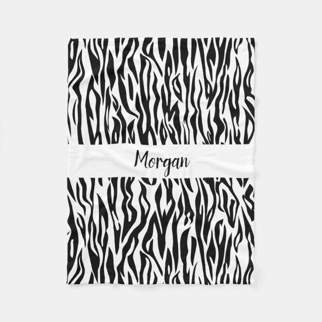 Polaire Couverture Safari Chic Zebra Pour Les Esprits Aven (Devant)