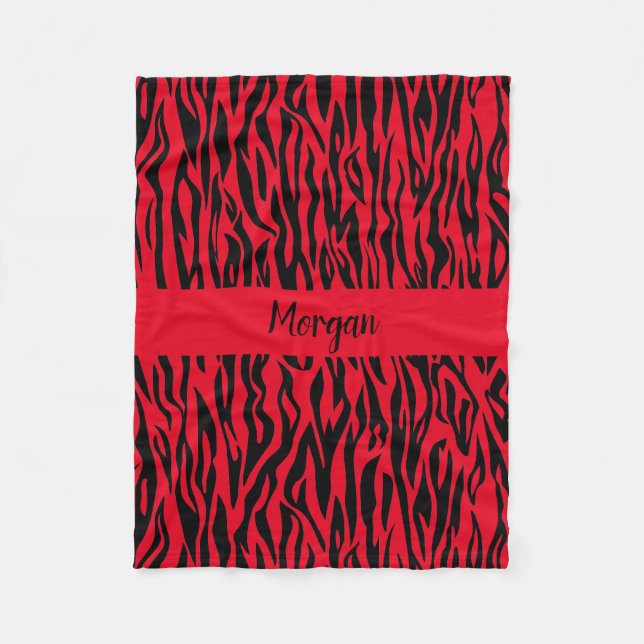 Polaire Couverture Safari Chic Zebra Pour Les Esprits Aven (Devant)