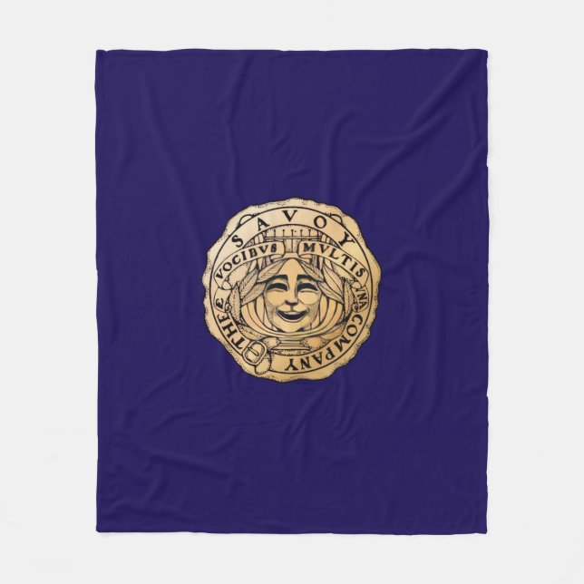 Polaire Couverture Savoy Logo bleu marine (Devant)