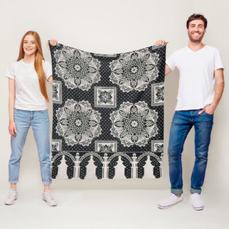 Polaire Couverture Sherpa à imprimé de châle