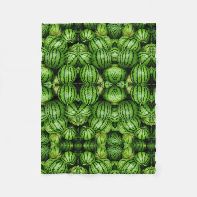 Polaire Couverture Sherpa à motif de pastèque fraîche (Devant)