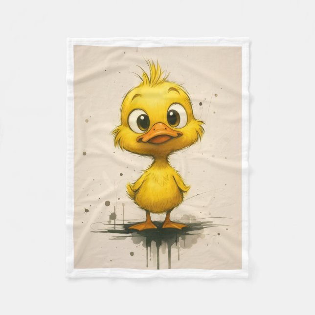 Polaire Couverture Sherpa Canard Mignon (Devant)