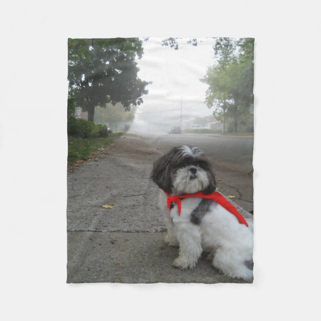 Polaire Couverture superbe de chiot d'animal familier (Devant)