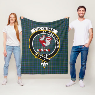 Polaire Couverture Tartan Clan Cockburn