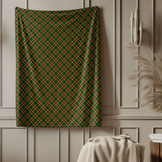 Polaire Couverture Tartan de vacances confortable pour les (Cozy Holiday Tartan Blanket for Family Moments)