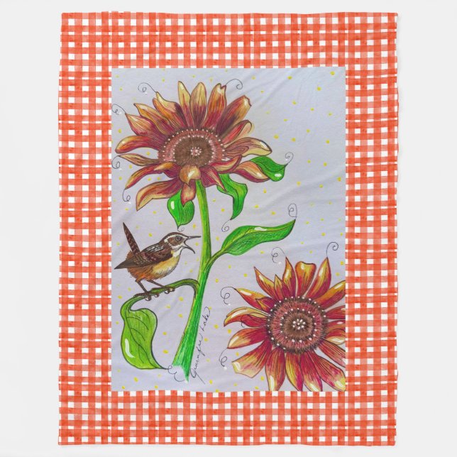 Polaire Couverture Tournesol (Devant)