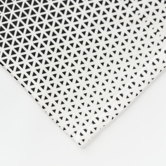 Polaire Couverture Triangles Noir et Blanc (Coin)
