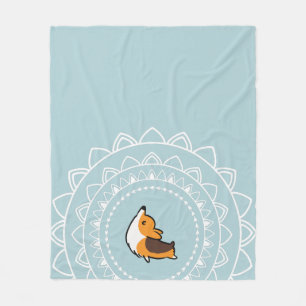 Polaire Couverture tricolore de jet d'ouatine de corgi de