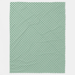 Polaire Couverture verte et blanche d'ouatine de guingan