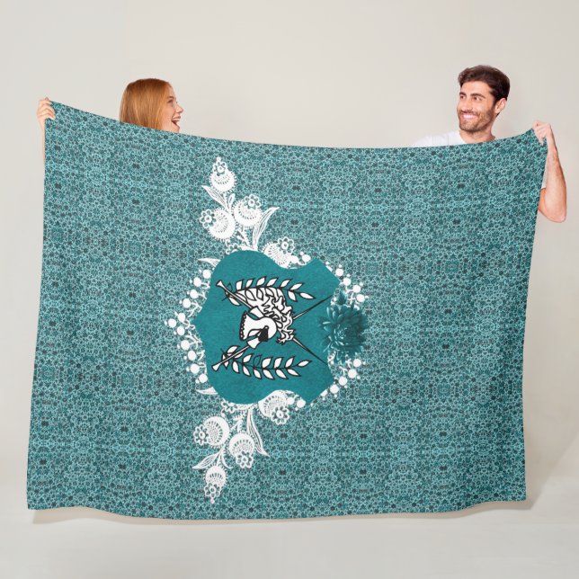 Polaire Couverture vintage romantique (En situation)