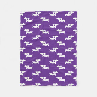 Polaire Couverture violette Dachshund pour Doxie Moms papa