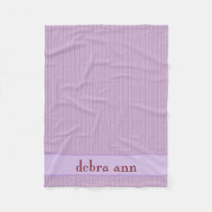 Polaire Couverture violette violette personnalisée