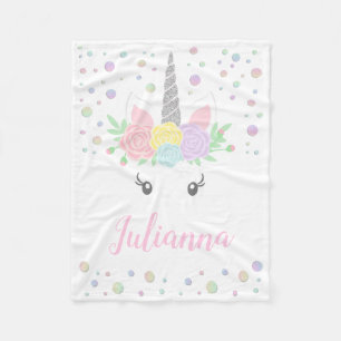 Polaire Couverture visage de licorne