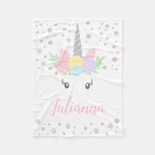 Polaire Couverture visage de licorne (Devant)