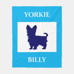 Polaire couverture Yorkie. Nom du chien ou de l'enfant per