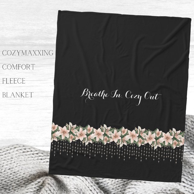 Polaire Cozymaxxing Couverture apaisante et confortable en (Wrap yourself in ultimate comfort and tranquility with the Cozymaxxing Comfort fleece blanket)