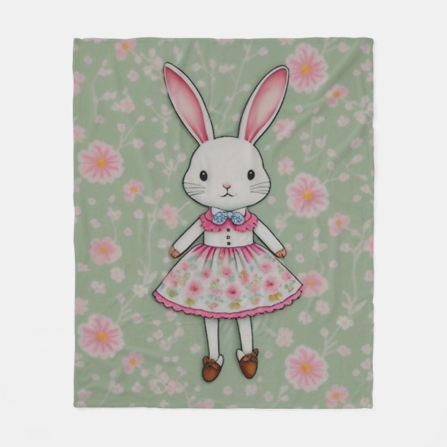Polaire Cute couverture lapin (Devant)