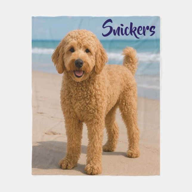 Polaire Cute Doodle Couverture personnalisée (Devant)