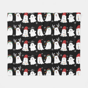 Polaire Cute Éffrayante couverture en fleur de Noël Fantôm