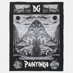 Polaire DG Peintures Couverture Montagne Sauvage