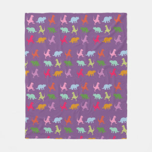 Polaire Dinosaures Coloré Couverture en laine