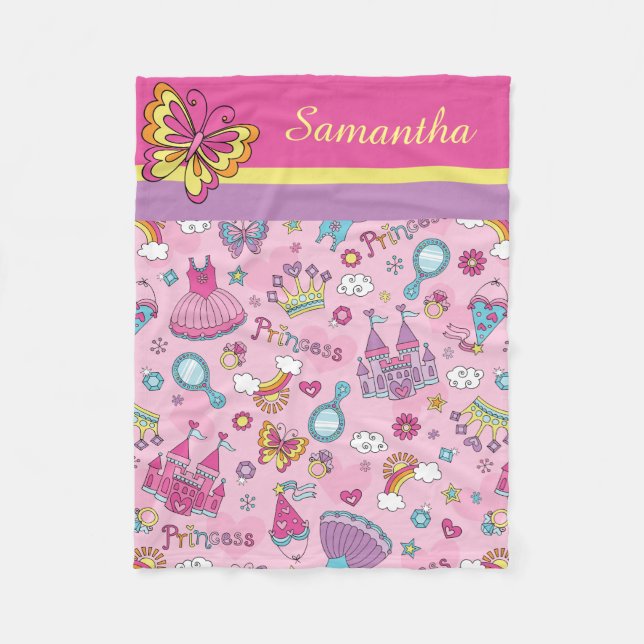 Polaire Douce couverture Princesse Fleece (Devant)