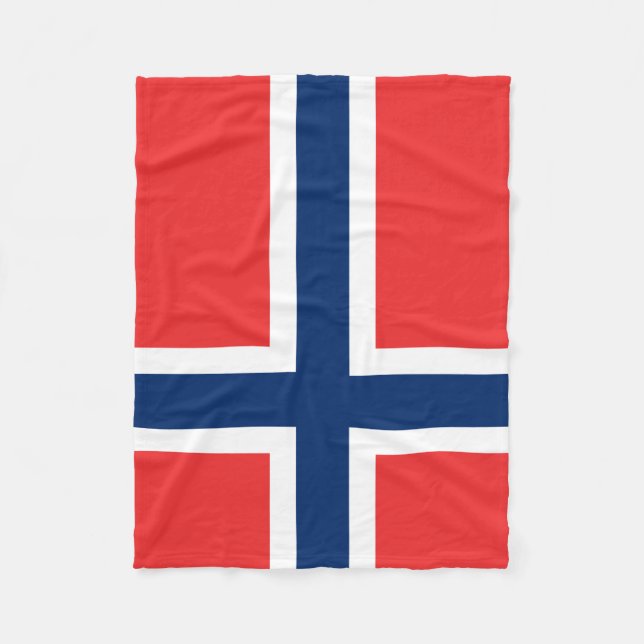 Polaire Drapeau de couverture de la Norvège (Devant)