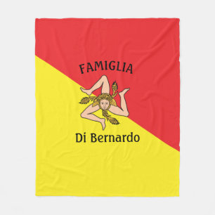 Polaire Drapeau de Sicile Trinité-et-Tobago Couverture pol