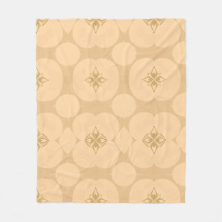 Polaire Élégant motif floral beige Tan pour la couverture