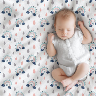 Polaire Élégante couverture bébé arc-en-ciel Boho Nursery 