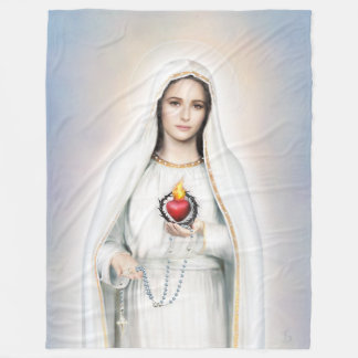 Polaire Fatima, couverture impeccable d'ouatine du coeur