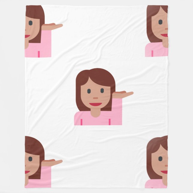 Polaire femme emoji couverture (Devant)