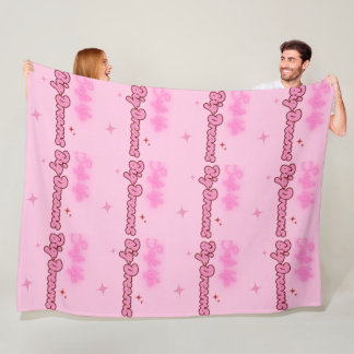 Polaire Fille douce grands rêves couverture rose à jeter