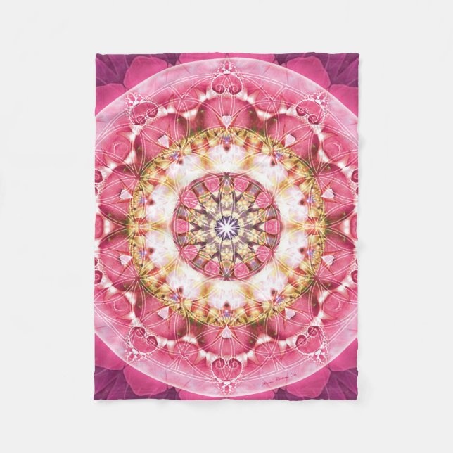 Polaire Fleur de couverture d'ouatine du mandala 5 de la (Devant)