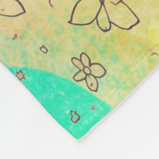 Polaire Fleuris bébé fleuris - Douce couverture pour bébé (Coin)