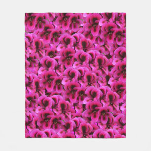 Polaire Fleurs De Géranium Magenta, Couverture De Toison M