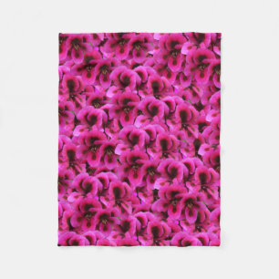 Polaire Fleurs De Géranium Magenta, Petite Couverture En T