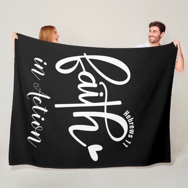 Polaire Foi - Couverture en laine, 152cm x 203cm (En situation)