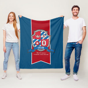 Polaire Garçons Lettre d'Ollie O nom signifiant couverture