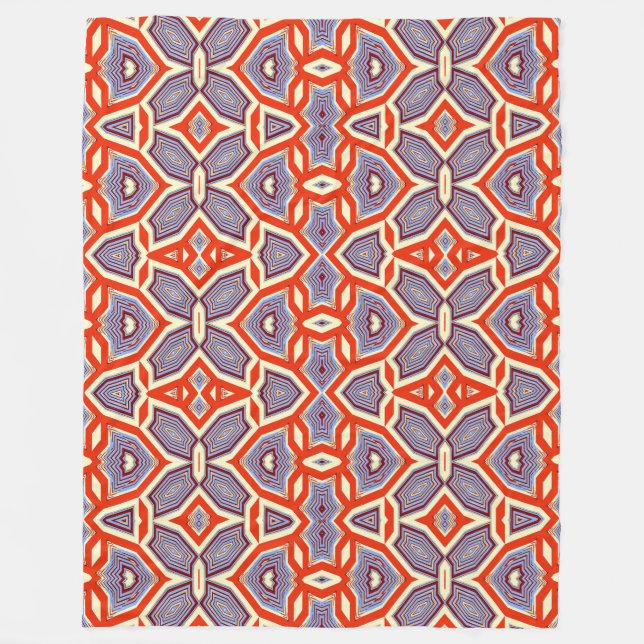 Polaire Grande couverture 60" x 80" Design classique multi (Devant)