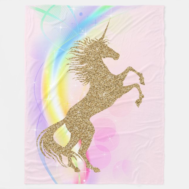 Polaire Grande couverture licorne (Devant)