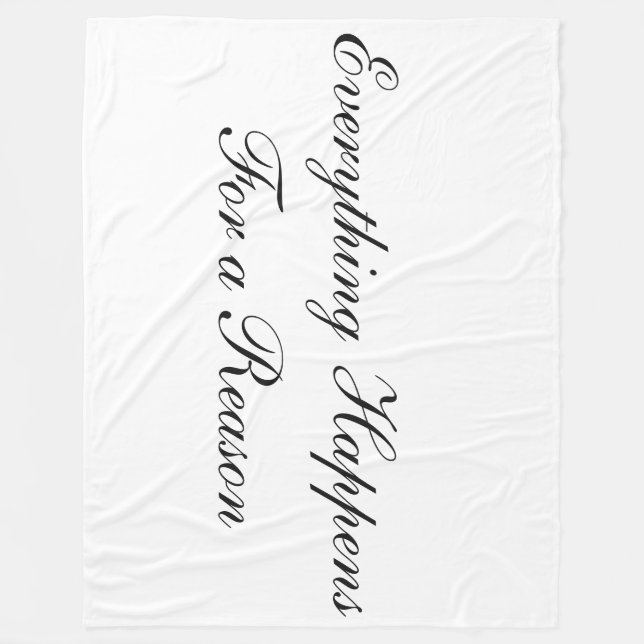 Polaire Grande couverture personnalisable d'ouatine (Devant)