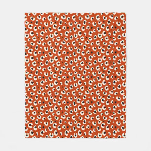 Polaire Gras Empreinte de léopard Élégant Couverture en po